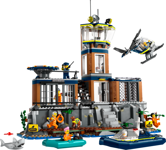 Конструктор "Поліцейський острів-в'язниця" 980 деталей LEGO City 60419 фото