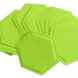 Декоративний самоклеючий шестикутник під шкіру зелений 200x230мм (1102) SW-00000742 SW-00000742 фото 2