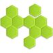 Декоративний самоклеючий шестикутник під шкіру зелений 200x230мм (1102) SW-00000742 SW-00000742 фото 4