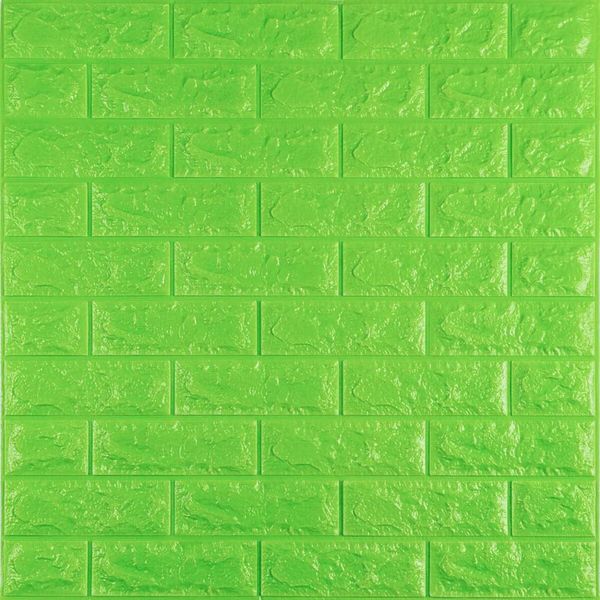 3D панель самоклеюча цегла Зелений 700х770х7мм (013-7) SW-00000051 SW-00000051 фото
