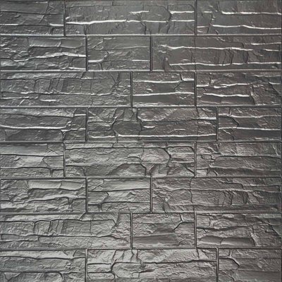 Самоклеюча 3D панель культурний камінь срібло 700x770x5мм (156) SW-00000751 SW-00000751 фото