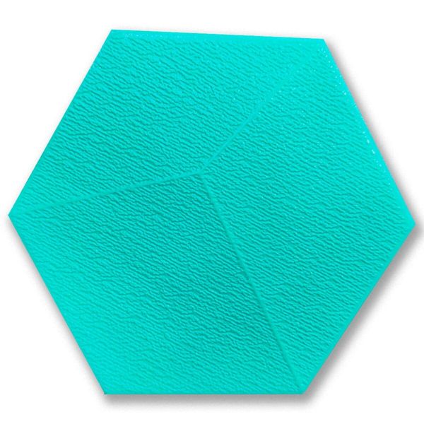 Декоративний самоклеючий шестикутник 3D ментол 200x230мм (1105) SW-00000745 SW-00000745 фото