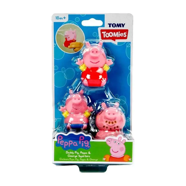 Набір іграшок-бризкалок для ванної "Свинка Пеппа 3 шт. Друзі" E73105 фото