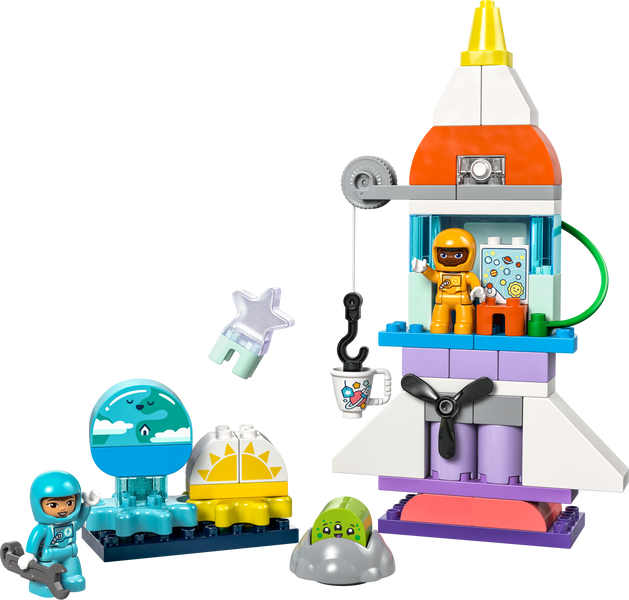 Конструктор "Пригоди на космічному шаттлі 3-в-1" 58 деталей LEGO DUPLO Town 10422 фото