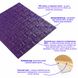 3D панель самоклеюча цегла Фіолетовий 700х770х7мм (016-7) SW-00000062 SW-00000062 фото 2
