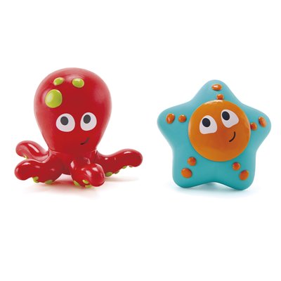 Набір іграшок для ванної та басейну "Восьминіг і морська зірка" E0213 фото