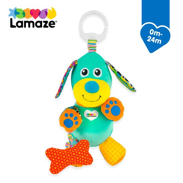 М'яка іграшка-підвіска "Собачка зі звуком" Lamaze L27023 фото