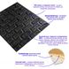 3D панель самоклеюча цегла Чорний 700х770х7мм (019-7) SW-00000063 SW-00000063 фото 2