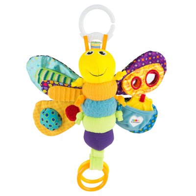 М'яка іграшка-підвіска "Метелик із прорізувачем і пискавкою" Lamaze L27024 фото
