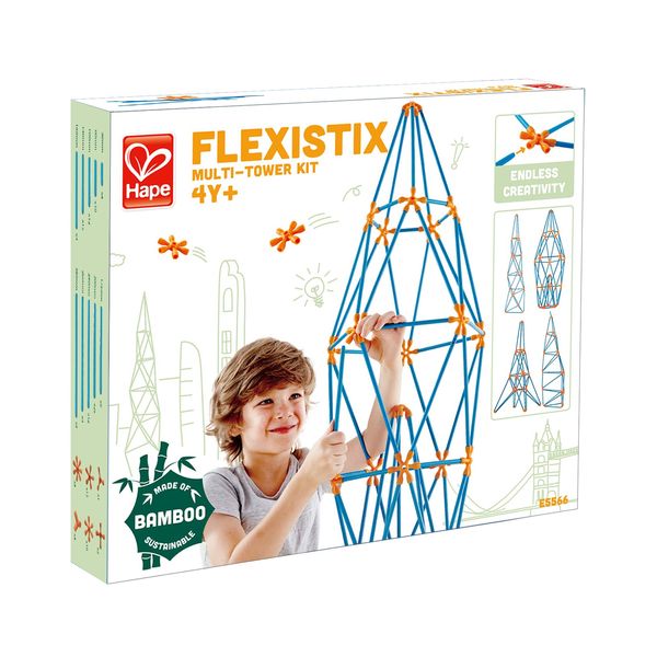 Конструктор "Flexistix Вежі 132 деталі бамбуковий" E5566 фото