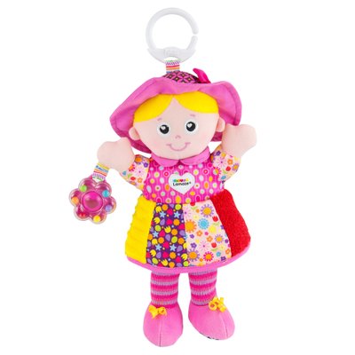 М'яка іграшка-підвіска "Лялька Емілі з брязкальцем" Lamaze L27026 фото