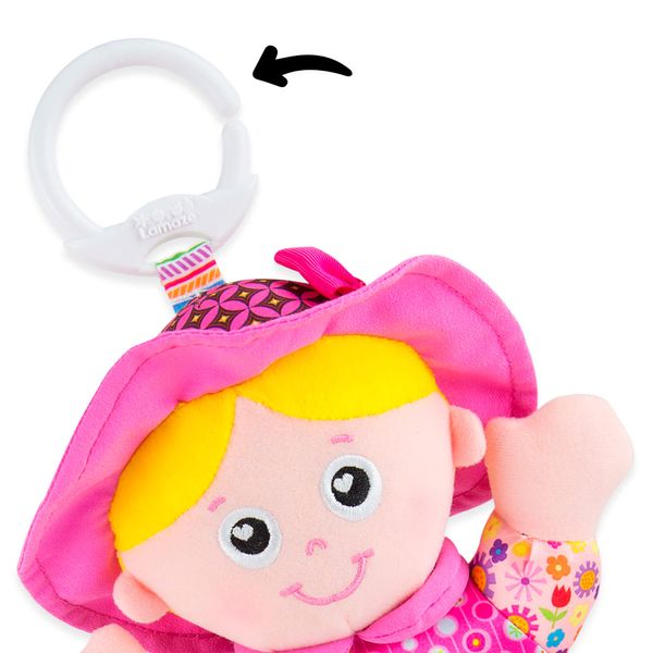 М'яка іграшка-підвіска "Лялька Емілі з брязкальцем" Lamaze L27026 фото