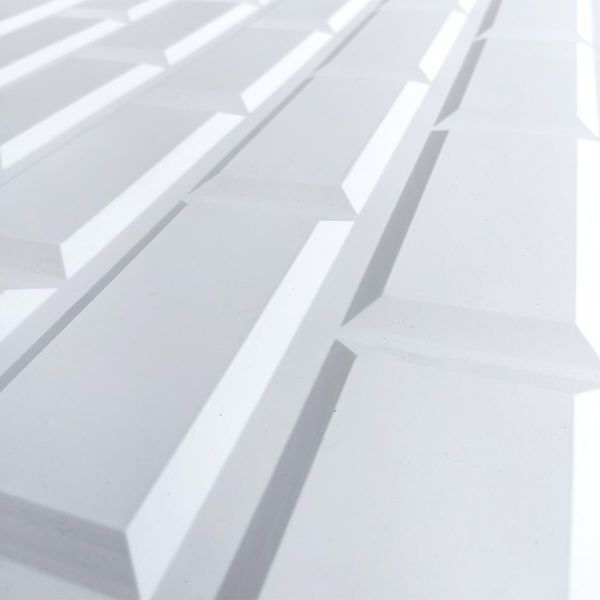 Декоративна ПВХ панель біла клінкерна цегла 960х480х4мм SW-00001431 SW-00001431 фото