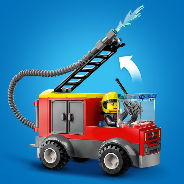 Конструктор "Пожежне депо та пожежна машина" 153 деталі 60375 фото