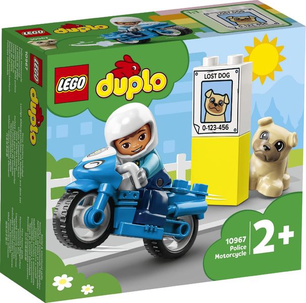 Конструктор "Поліцейський мотоцикл" 5 деталей LEGO DUPLO Rescue 10967 фото