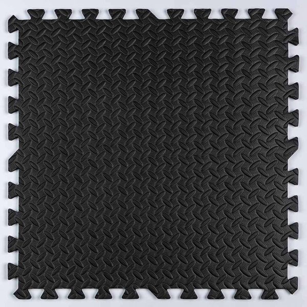 Підлога пазл - модульне покриття для підлоги чорне 600x600x10мм (МР15) SW-00001169 SW-00001169 фото