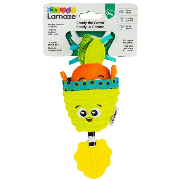 М'яка іграшка-підвіска "Морквина із прорізувачем" Lamaze L27381 фото