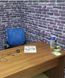 Декоративна 3D панель самоклейка під цеглу фіолетовий Катеринославський 700х770х5мм (041) SW-00000041 SW-00000041 фото 6