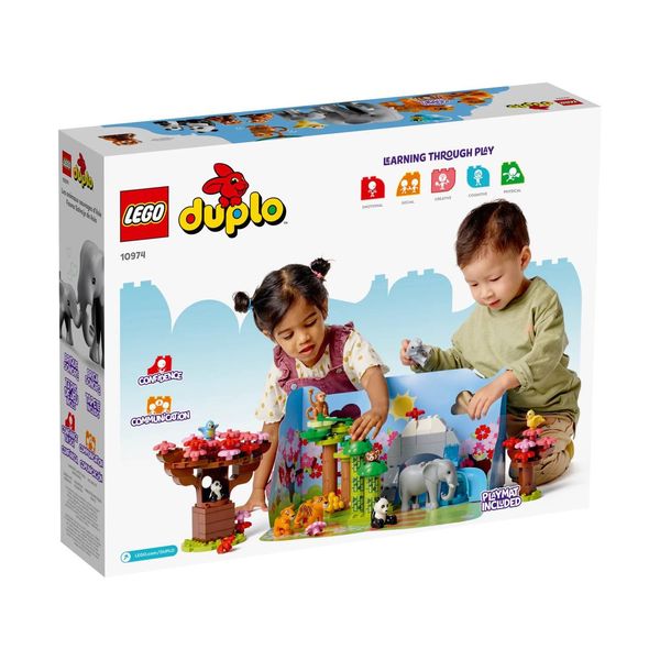 Конструктор "Дикі тварини Азії" 117 деталей LEGO DUPLO Town 10974 фото