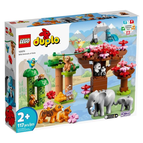 Конструктор "Дикі тварини Азії" 117 деталей LEGO DUPLO Town 10974 фото