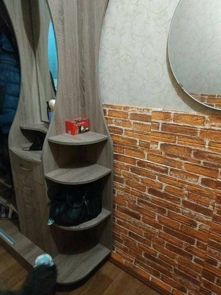 Декоративна 3D панель під рудий Катеринославський цегла, самоклейка 700х770х5мм (044) SW-00000037 SW-00000037 фото