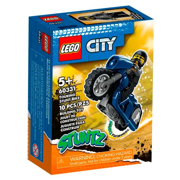 Конструктор "Туристичний трюковий мотоцикл 10 деталей" LEGO City Stuntz 60331 фото
