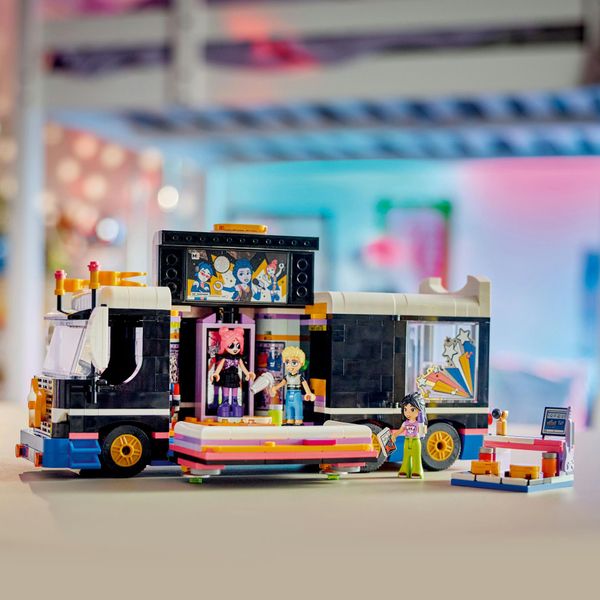 Конструктор "Автобус для музичного туру попзірки" 845 деталей LEGO Friends 42619 фото