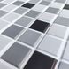 Декоративна ПВХ панель чорно-біла мозаїка 960х480х4мм SW-00001432 SW-00001432 фото 2