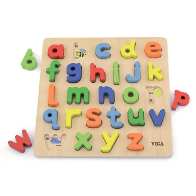 Дерев'яний пазл "Англійський алфавіт малі літери" 50125 фото