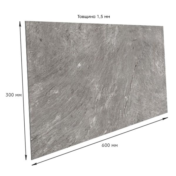 Самоклеюча вінілова плитка сріблястий мармур, ціна за 1 шт. (СВП-103) Глянець SW-00000290 фото