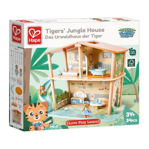 Ляльковий будинок "Тигри в джунглях дерев'яний" E3412 фото