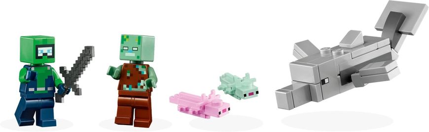 Конструктор "Дім-Аксолотль" 242 деталі LEGO Minecraft 21247 фото