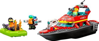 Конструктор "Човен пожежної бригади 144 деталі" LEGO City 60373 фото