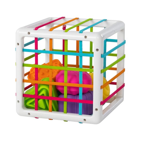 Сортер-куб зі стінками-шнурочками F251ML фото