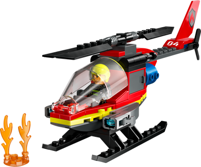 Конструктор "Пожежний рятувальний гелікоптер 85 деталей" LEGO City 60411 фото