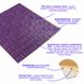 3D панель самоклеюча цегла Цегла Фіолетова 700х770х5мм (016-5) SW-00000150 SW-00000150 фото 2