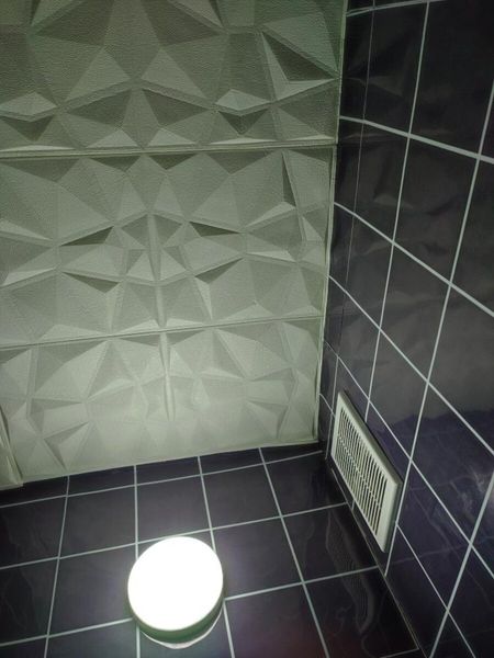 Самоклеюча декоративна настінно-стельова 3D панель зірки 700х700х5мм (116) SW-00000008 SW-00000008 фото