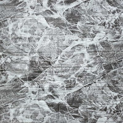 Самоклеюча декоративна 3D панель камінь Сіра рвана цегла700х770х5мм (158) SW-00000487 SW-00000487 фото